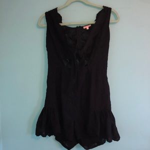 Black laced romper